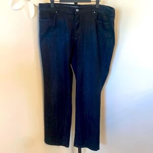 DKNY Jeans Women Blue Soho Skinny Denim Logo Mid Rise Preppy Dark Wash Sz 14